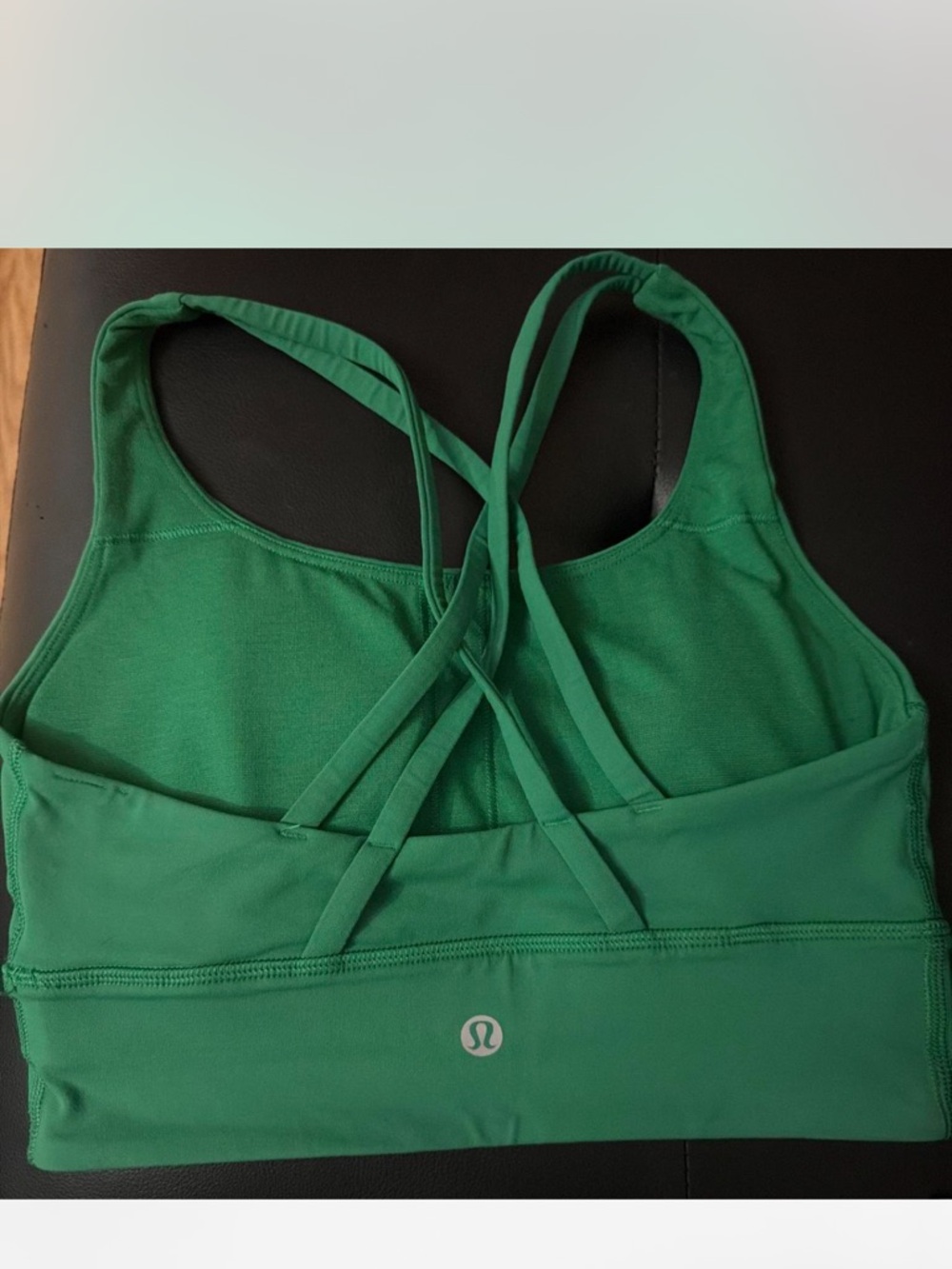 lululemon athletica Emerald Green Crisscross Sports Bra
